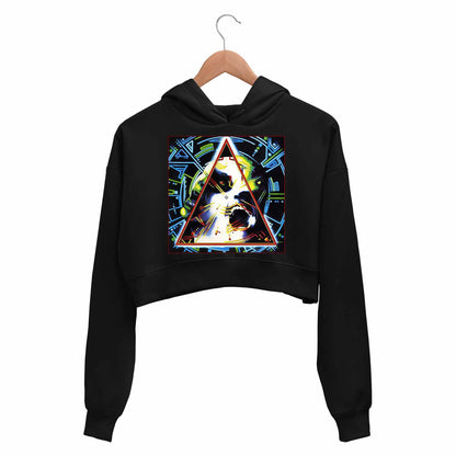 def leppard in my hysteria era crop hoodie hooded sweatshirt upper winterwear music band buy online united states usa the banyan tee tbt men women girls boys unisex black 