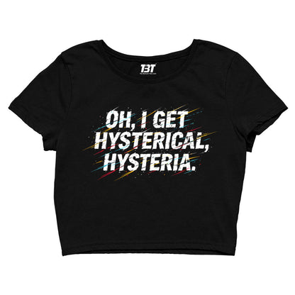 def leppard i get hysterical crop top music band buy online united states usa the banyan tee tbt men women girls boys unisex s 