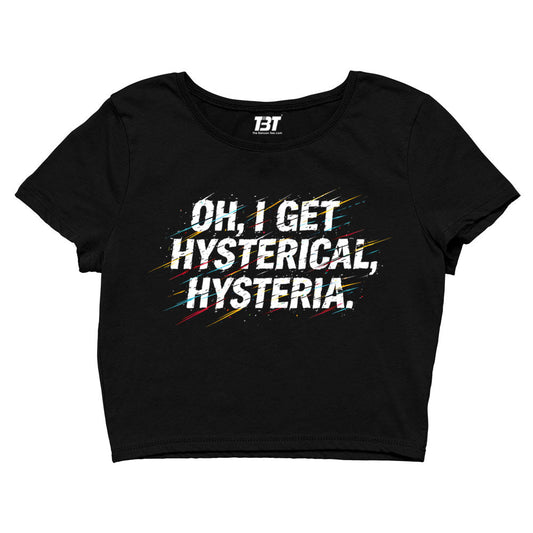 def leppard i get hysterical crop top music band buy online united states usa the banyan tee tbt men women girls boys unisex s 