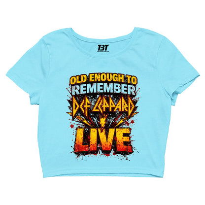 def leppard old enough crop top music band buy online united states usa the banyan tee tbt men women girls boys unisex s 