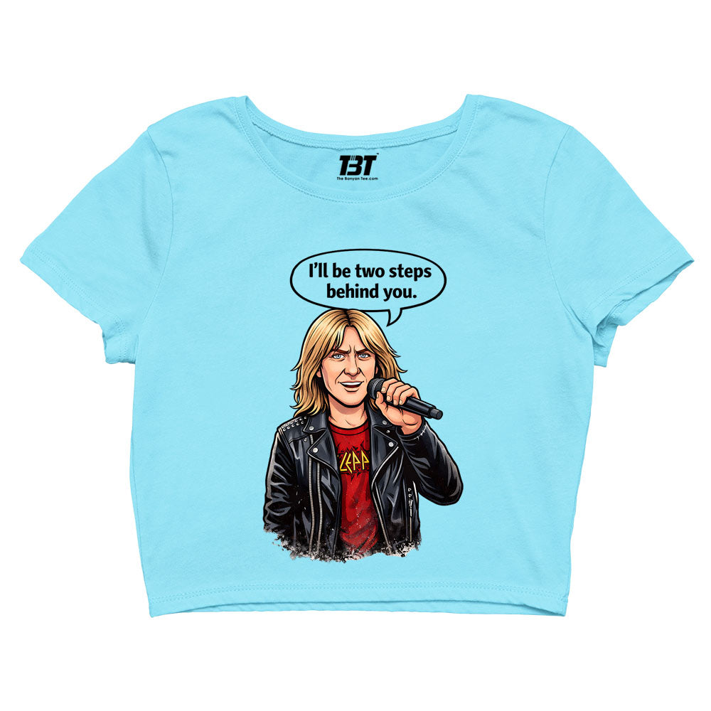 def leppard two steps behind crop top music band buy online united states usa the banyan tee tbt men women girls boys unisex s 