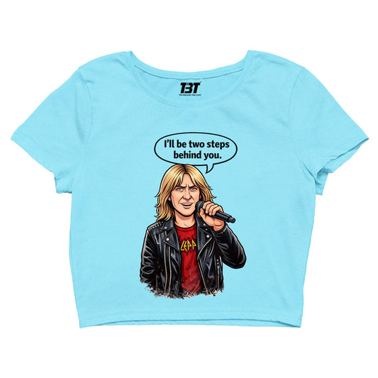 def leppard two steps behind crop top music band buy online united states usa the banyan tee tbt men women girls boys unisex s 