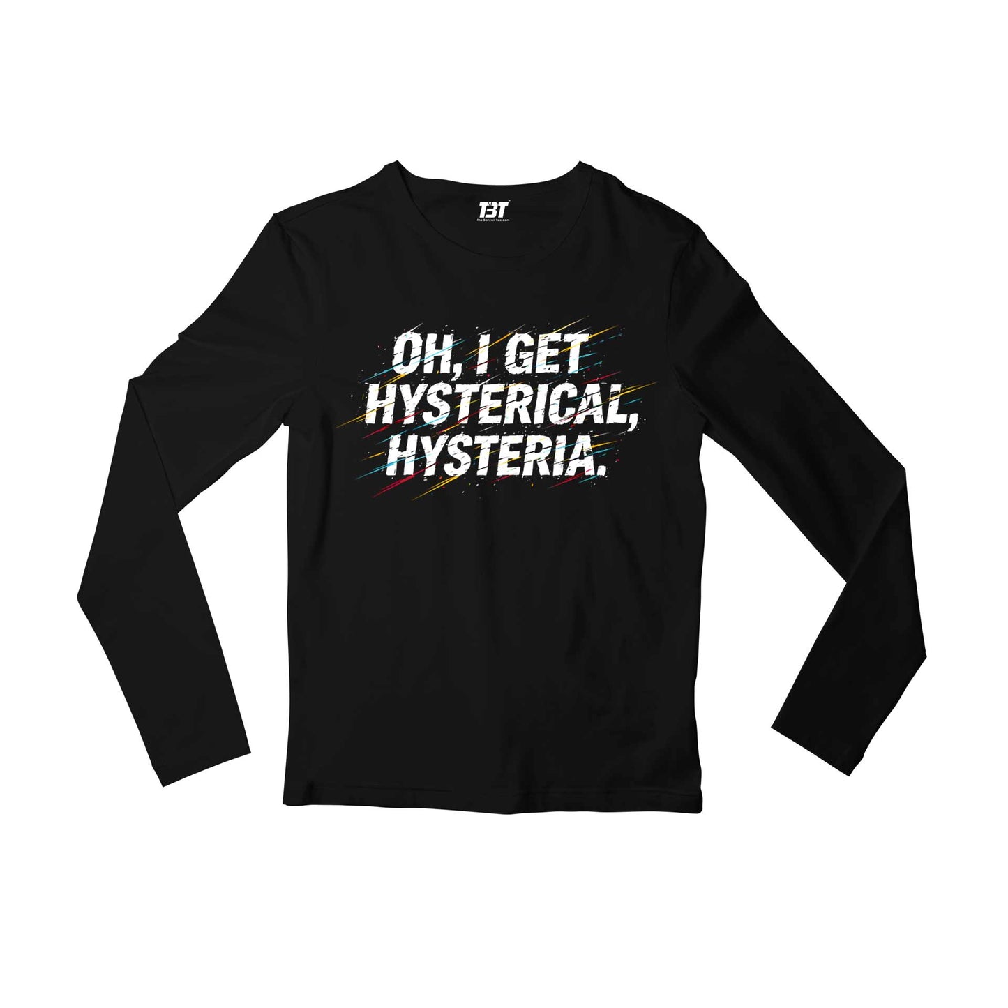 def leppard i get hysterical full sleeves long sleeves music band buy online united states usa the banyan tee tbt men women girls boys unisex black 