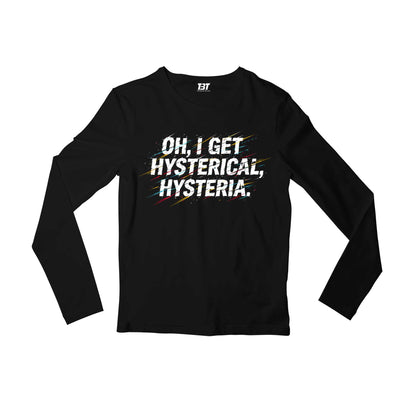 def leppard i get hysterical full sleeves long sleeves music band buy online united states usa the banyan tee tbt men women girls boys unisex black 