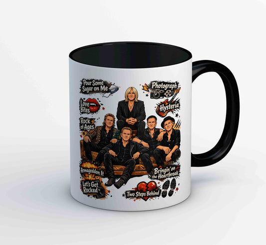 def leppard doodle leppard mug coffee ceramic music band buy online united states usa the banyan tee tbt men women girls boys unisex  