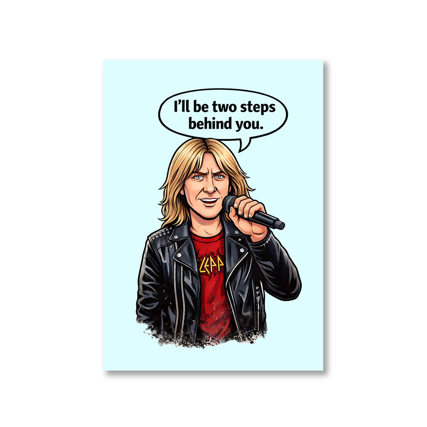def leppard two steps behind poster wall art buy online united states usa the banyan tee tbt 8 x 10 