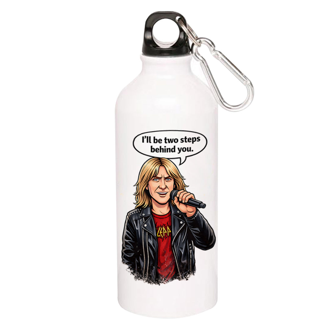 def leppard two steps behind sipper steel water bottle flask gym shaker music band buy online india the banyan tee tbt men women girls boys unisex  