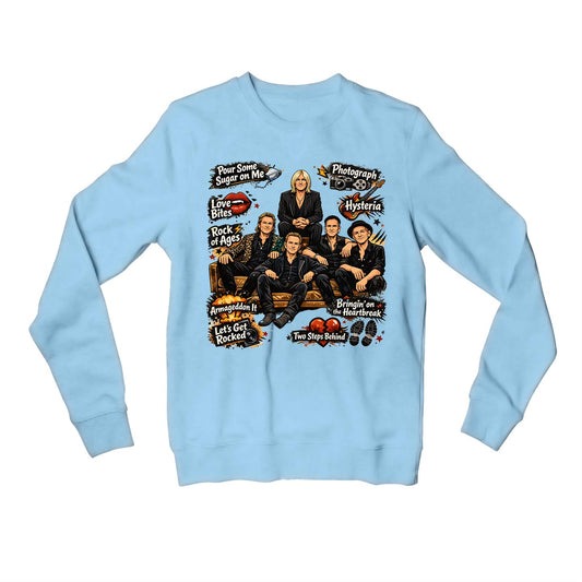 def leppard doodle leppard sweatshirt upper winterwear music band buy online united states usa the banyan tee tbt men women girls boys unisex baby blue 