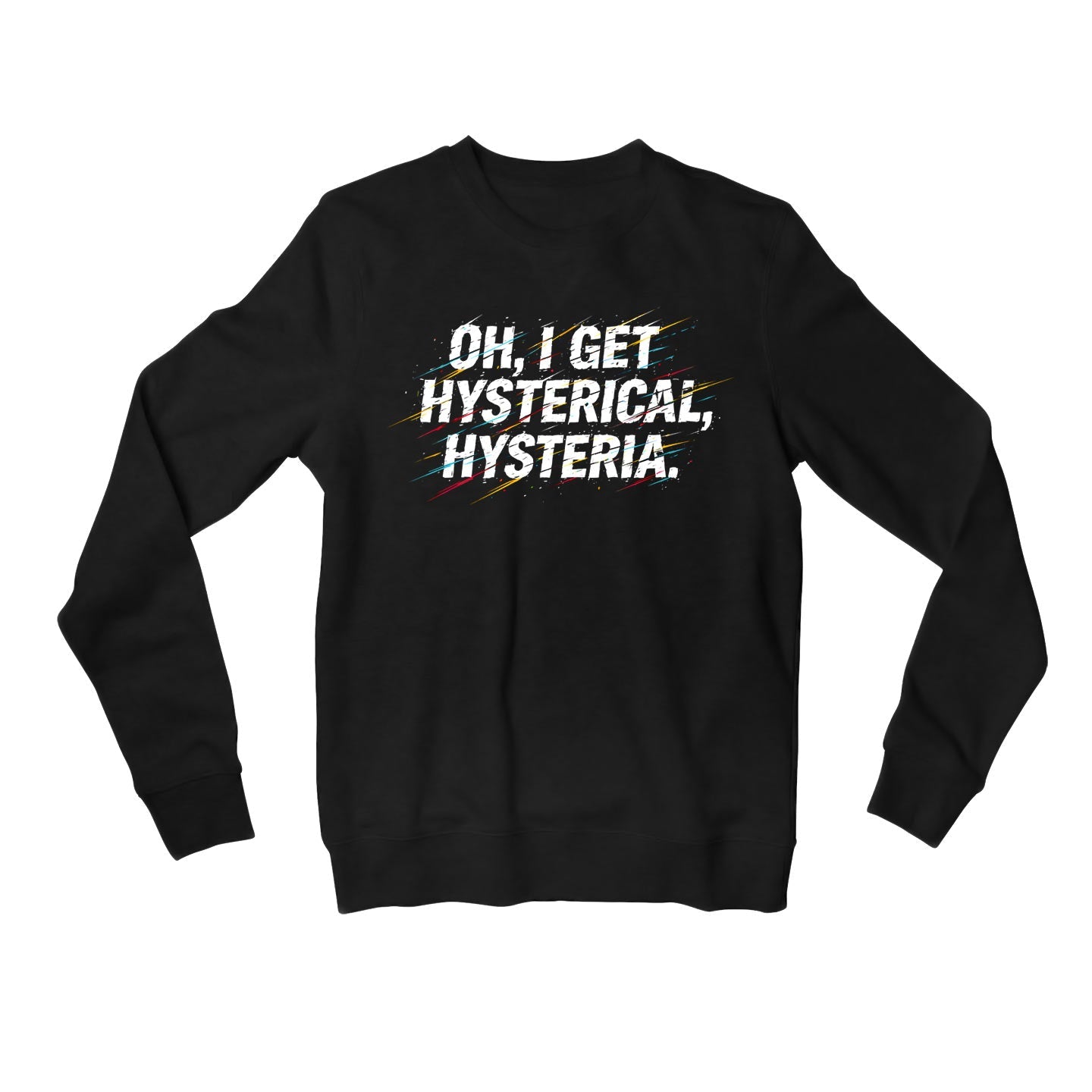 def leppard i get hysterical sweatshirt upper winterwear music band buy online united states usa the banyan tee tbt men women girls boys unisex black 