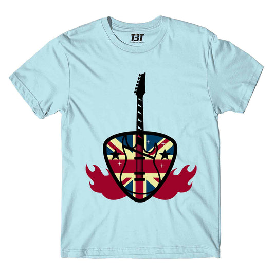 def leppard savage strings t-shirt music band buy online united states usa the banyan tee tbt men women girls boys unisex baby blue 