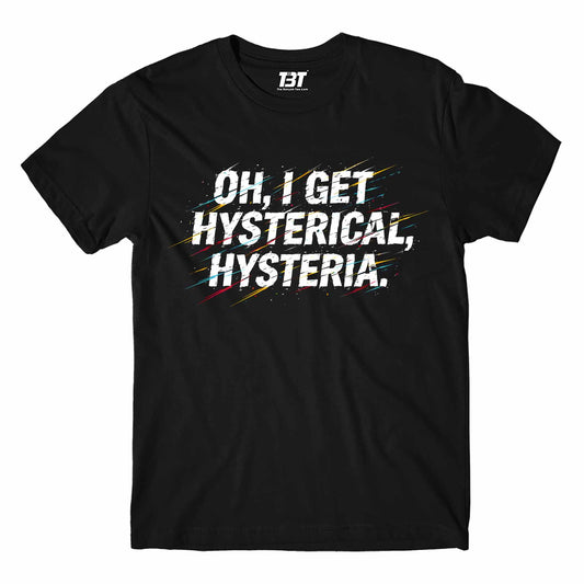 def leppard i get hysterical t-shirt music band buy online united states usa the banyan tee tbt men women girls boys unisex black 