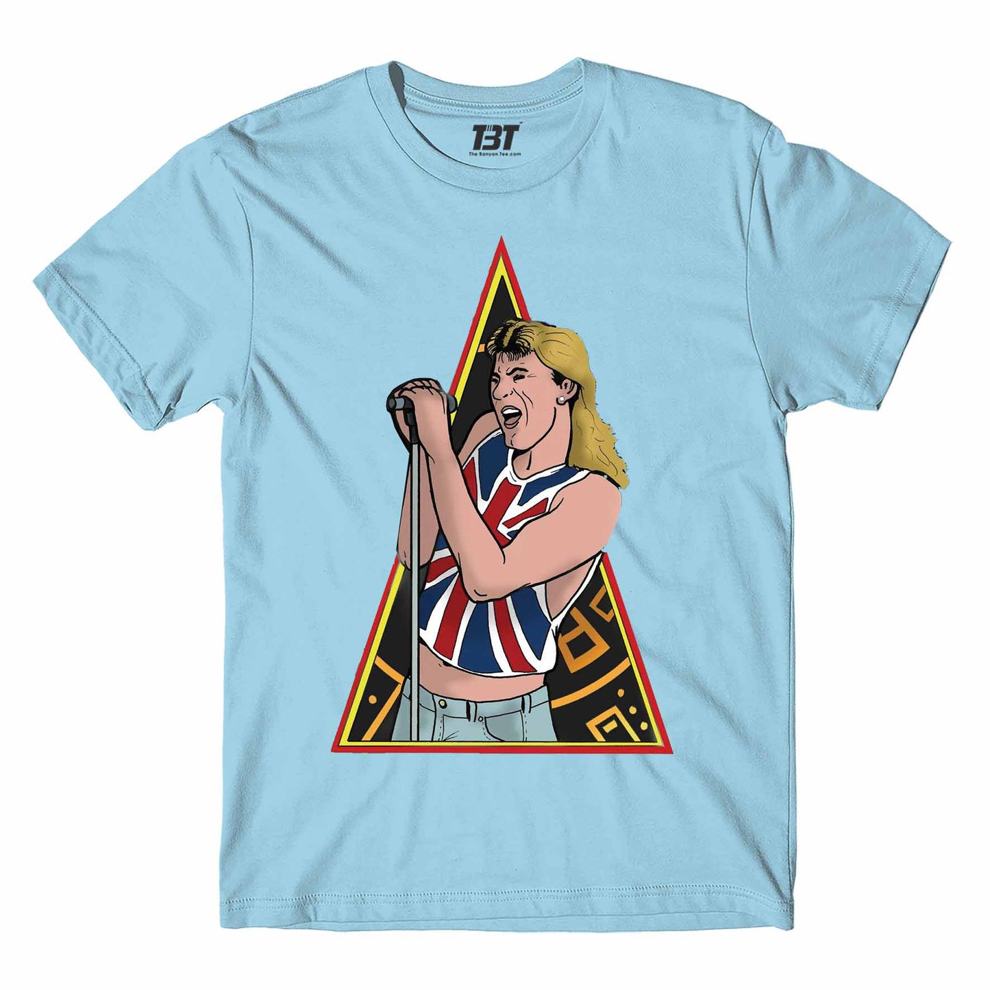 def leppard joe t-shirt music band buy online usa united states the banyan tee tbt men women girls boys unisex Sky Blue elliot