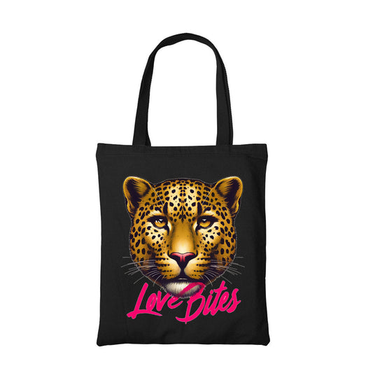 def leppard love bites tote bag cotton printed music band buy online united states usa the banyan tee tbt men women girls boys unisex  