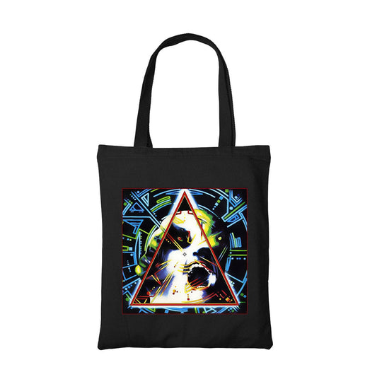 def leppard in my hysteria era tote bag cotton printed music band buy online united states usa the banyan tee tbt men women girls boys unisex  