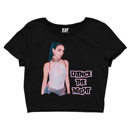 dua lipa dance the night crop top music band buy online united states of america usa the banyan tee tbt men women girls boys unisex black