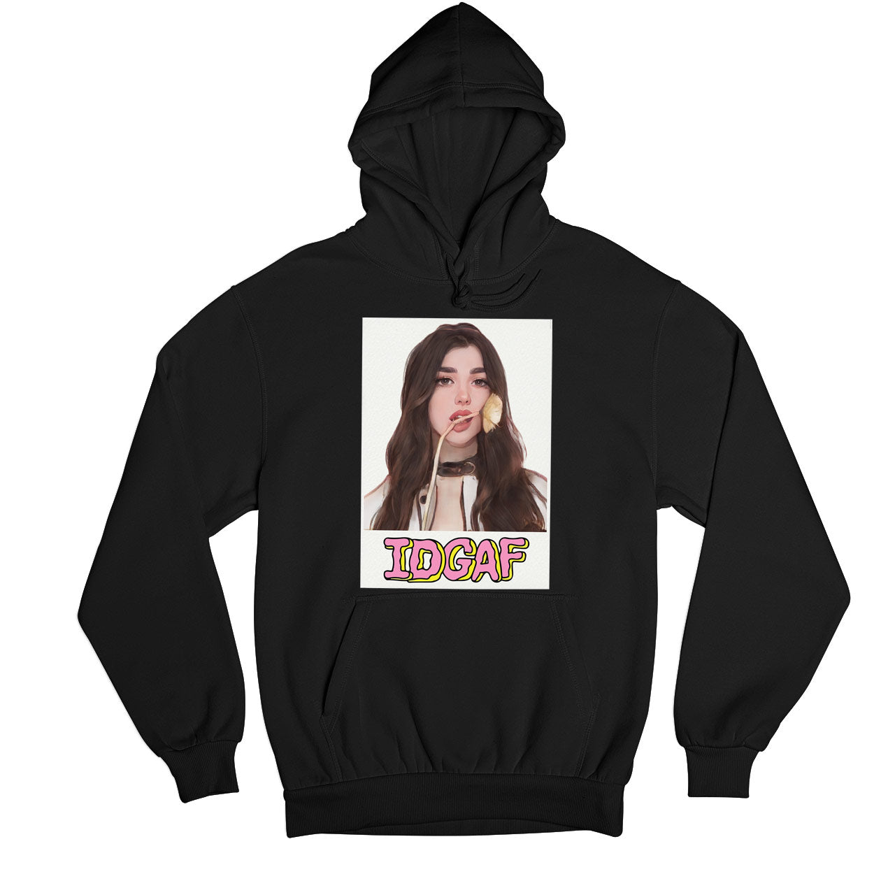 dua lipa idgaf hoodie hooded sweatshirt winterwear music band buy online usa united states of america the banyan tee tbt men women girls boys unisex black