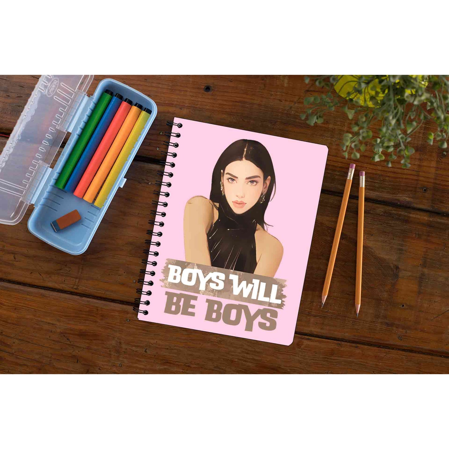 dua lipa boys will be boys notebook notepad diary buy online united states of america usa the banyan tee tbt unruled