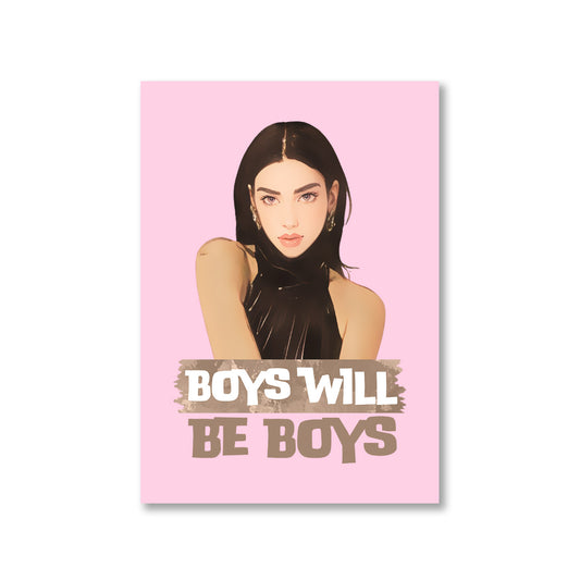 dua lipa boys will be boys poster wall art buy online united states of america usa the banyan tee tbt a4