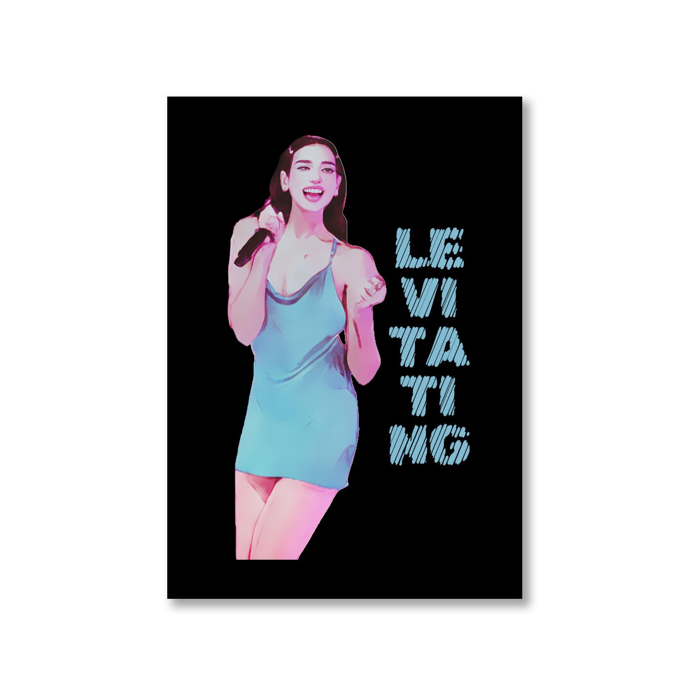 dua lipa levitating poster wall art buy online united states of america usa the banyan tee tbt a4