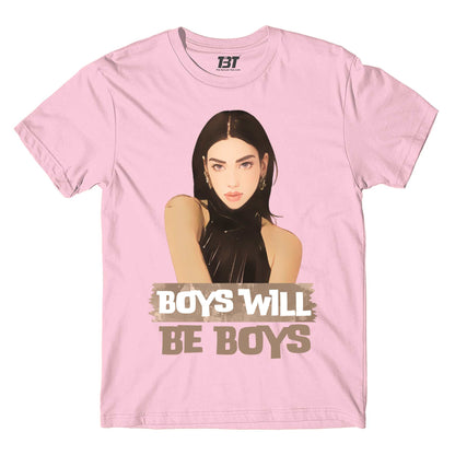 dua lipa boys will be boys t-shirt music band buy online usa united states the banyan tee tbt men women girls boys unisex baby pink