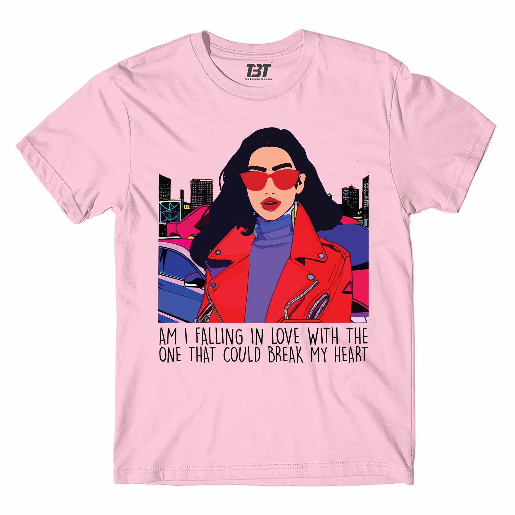 dua lipa break my heart t-shirt music band buy online united states of america usa the banyan tee tbt men women girls boys unisex baby pink