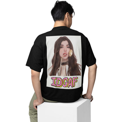 dua lipa oversized t shirt - idgaf music t-shirt black buy online india the banyan tee tbt men women girls boys unisex