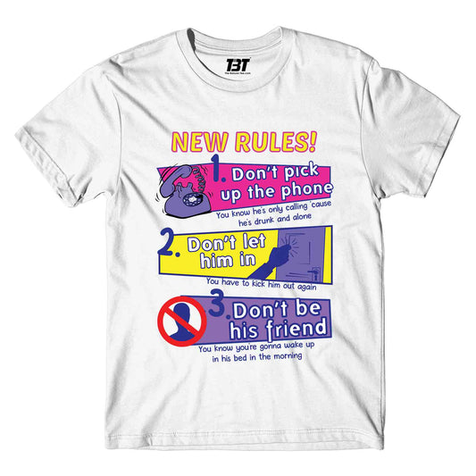 dua lipa new rules t-shirt music band buy online united states of america usa the banyan tee tbt men women girls boys unisex white