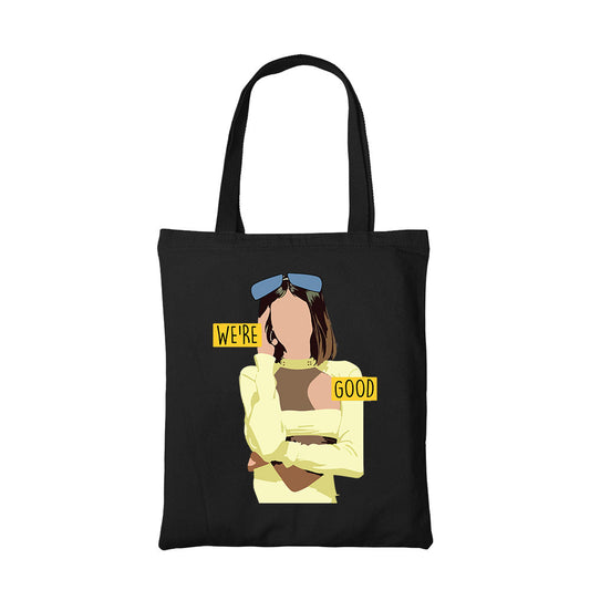 dua lipa were good tote bag hand printed cotton women men unisex