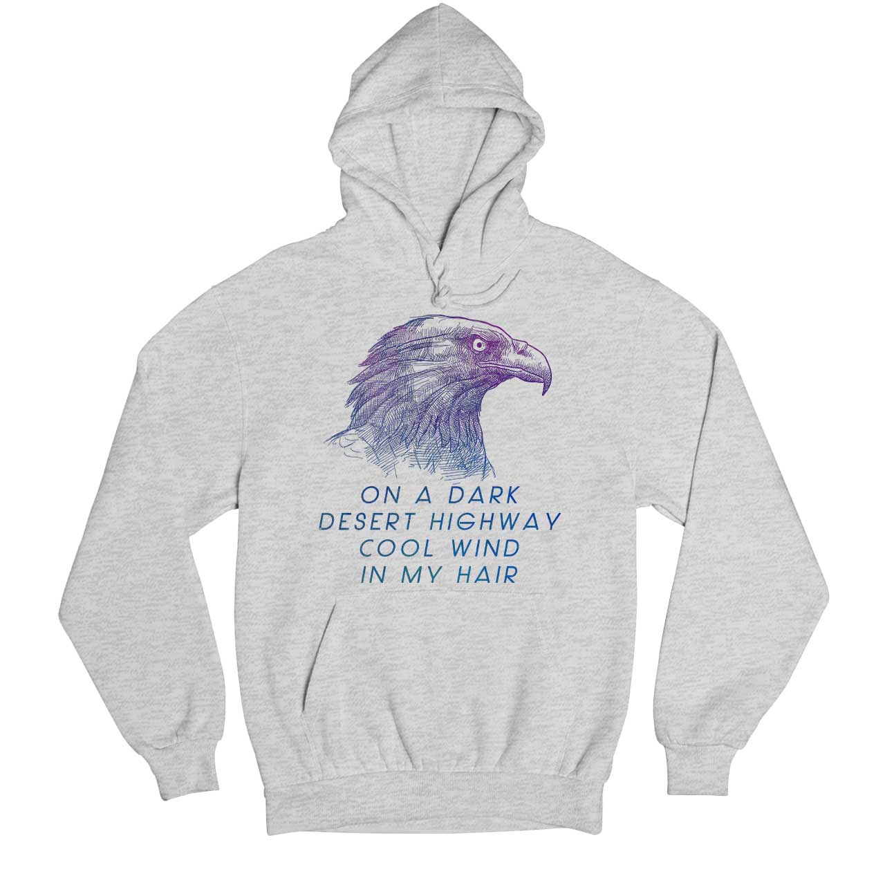 eagles on a dark desert highway hoodie hooded sweatshirt winterwear music band buy online usa united states of america the banyan tee tbt men women girls boys unisex gray - hotel california