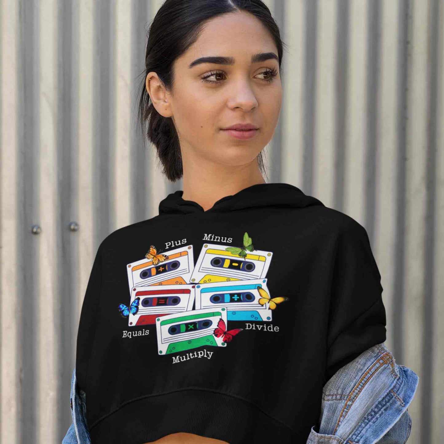 ed sheeran ed's math crop hoodie hooded sweatshirt upper winterwear music band buy online india the banyan tee tbt men women girls boys unisex black