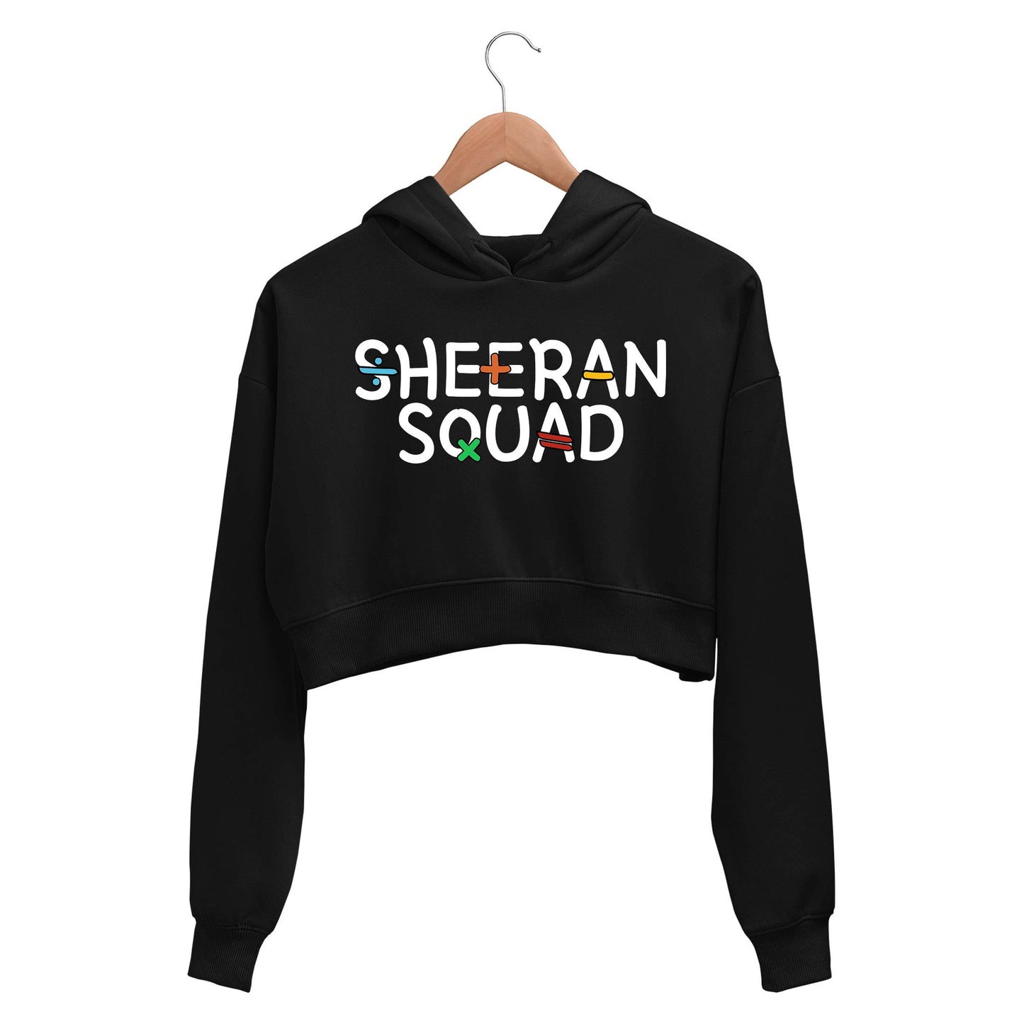 ed sheeran sheeran squad crop hoodie hooded sweatshirt upper winterwear music band buy online india the banyan tee tbt men women girls boys unisex black