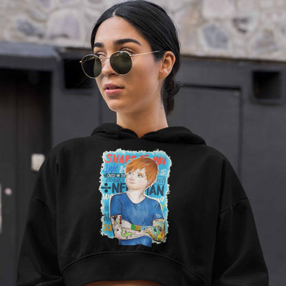 ed sheeran teddy crop hoodie hooded sweatshirt upper winterwear music band buy online india the banyan tee tbt men women girls boys unisex black