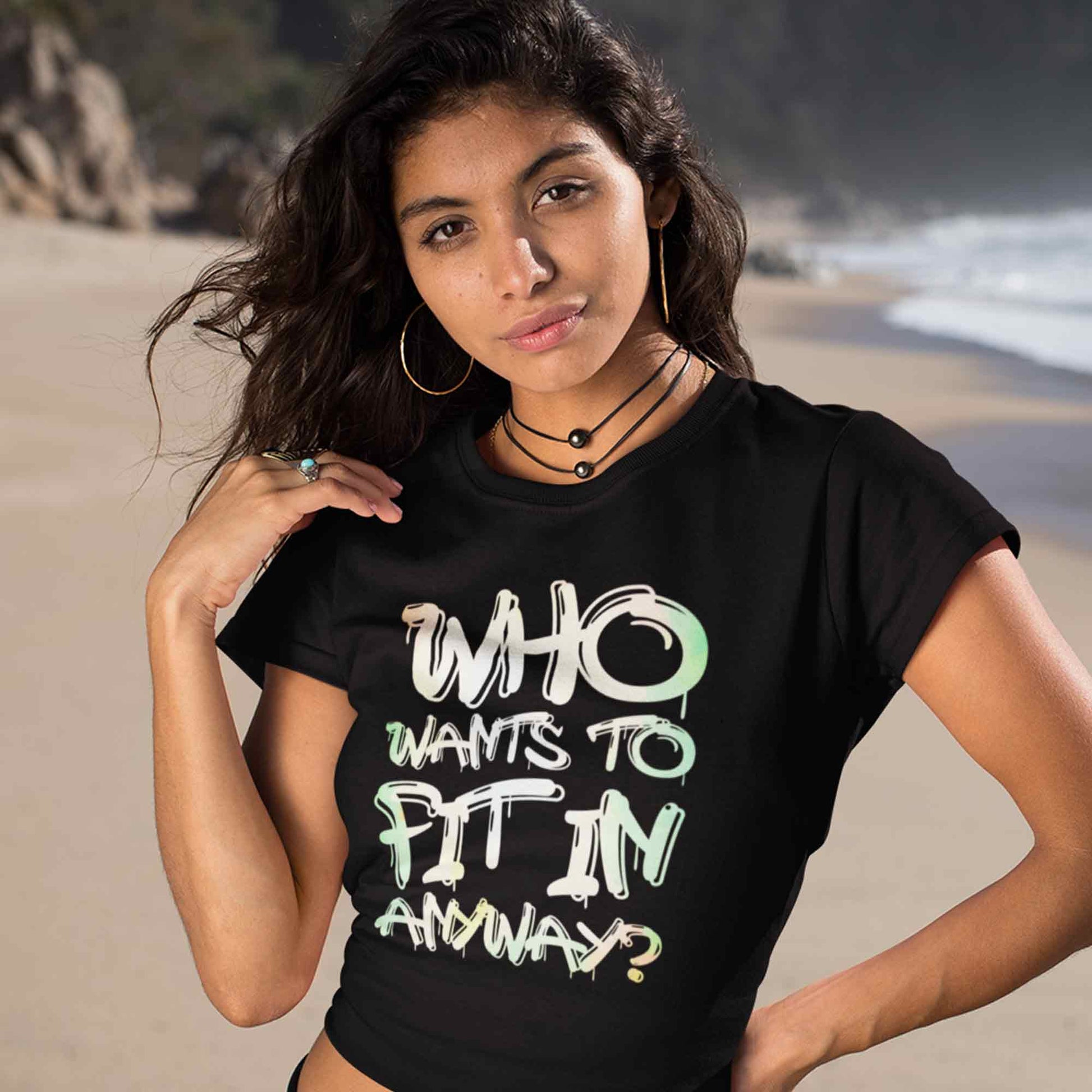ed sheeran nobody wants to fit in - i don't care crop top music band buy online united states of america usa the banyan tee tbt men women girls boys unisex black