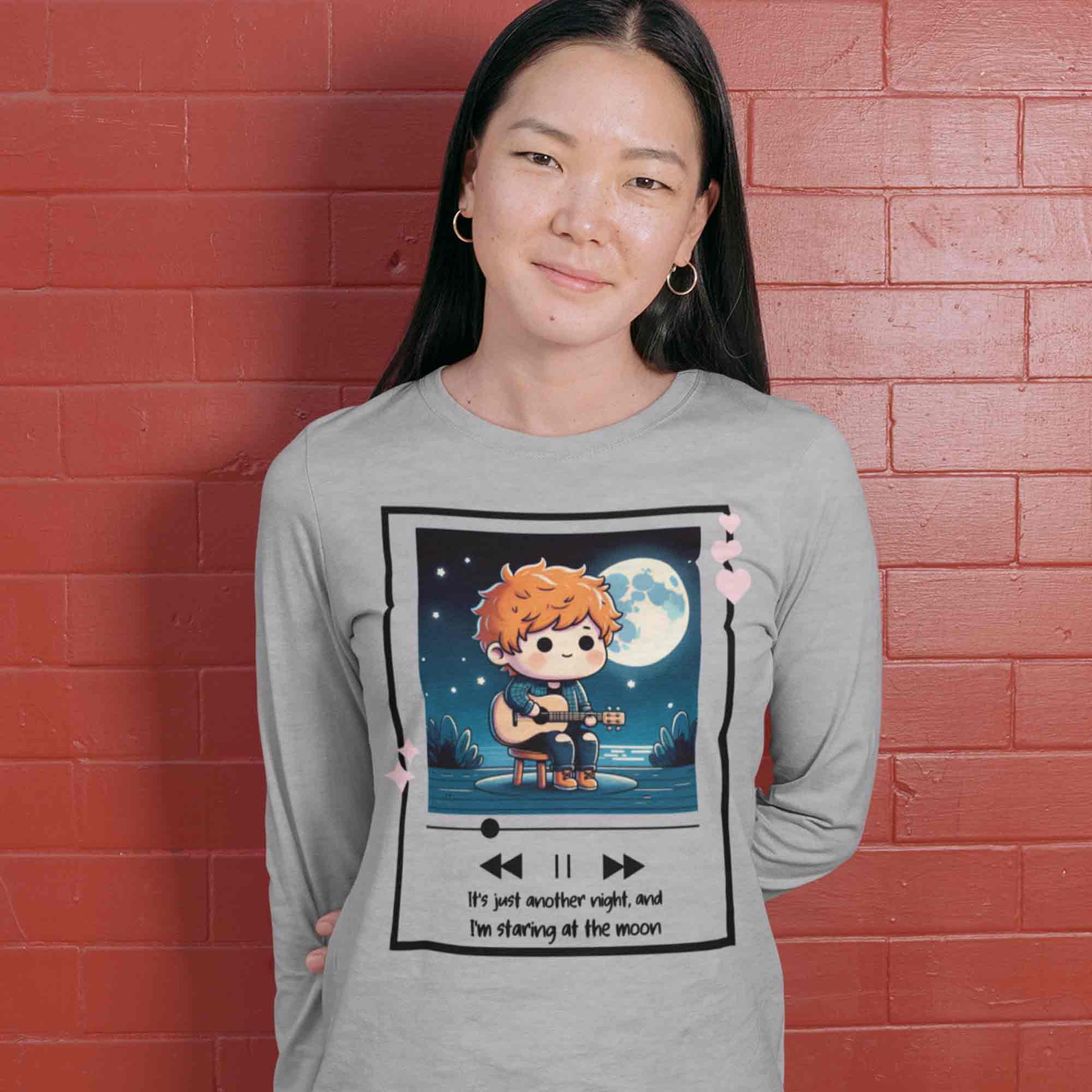 ed sheeran all of our stars full sleeves long sleeves music band buy online india the banyan tee tbt men women girls boys unisex Gray