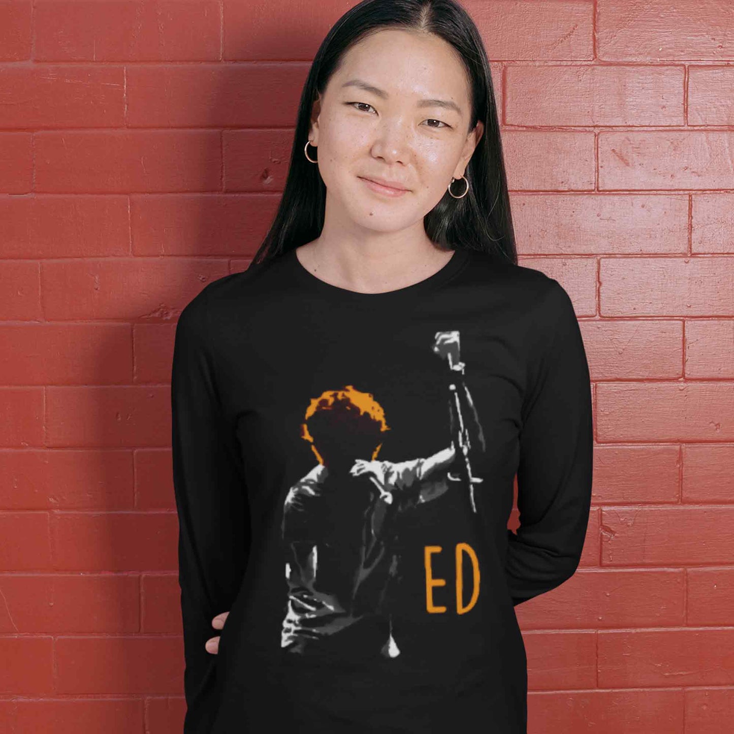 ed sheeran ed silhouette full sleeves long sleeves music band buy online india the banyan tee tbt men women girls boys unisex black