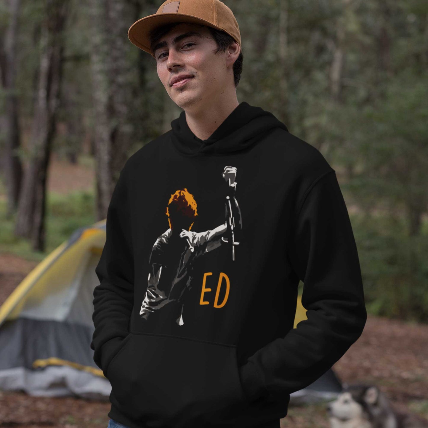 ed sheeran ed silhouette hoodie hooded sweatshirt winterwear music band buy online united states usa the banyan tee tbt men women girls boys unisex black