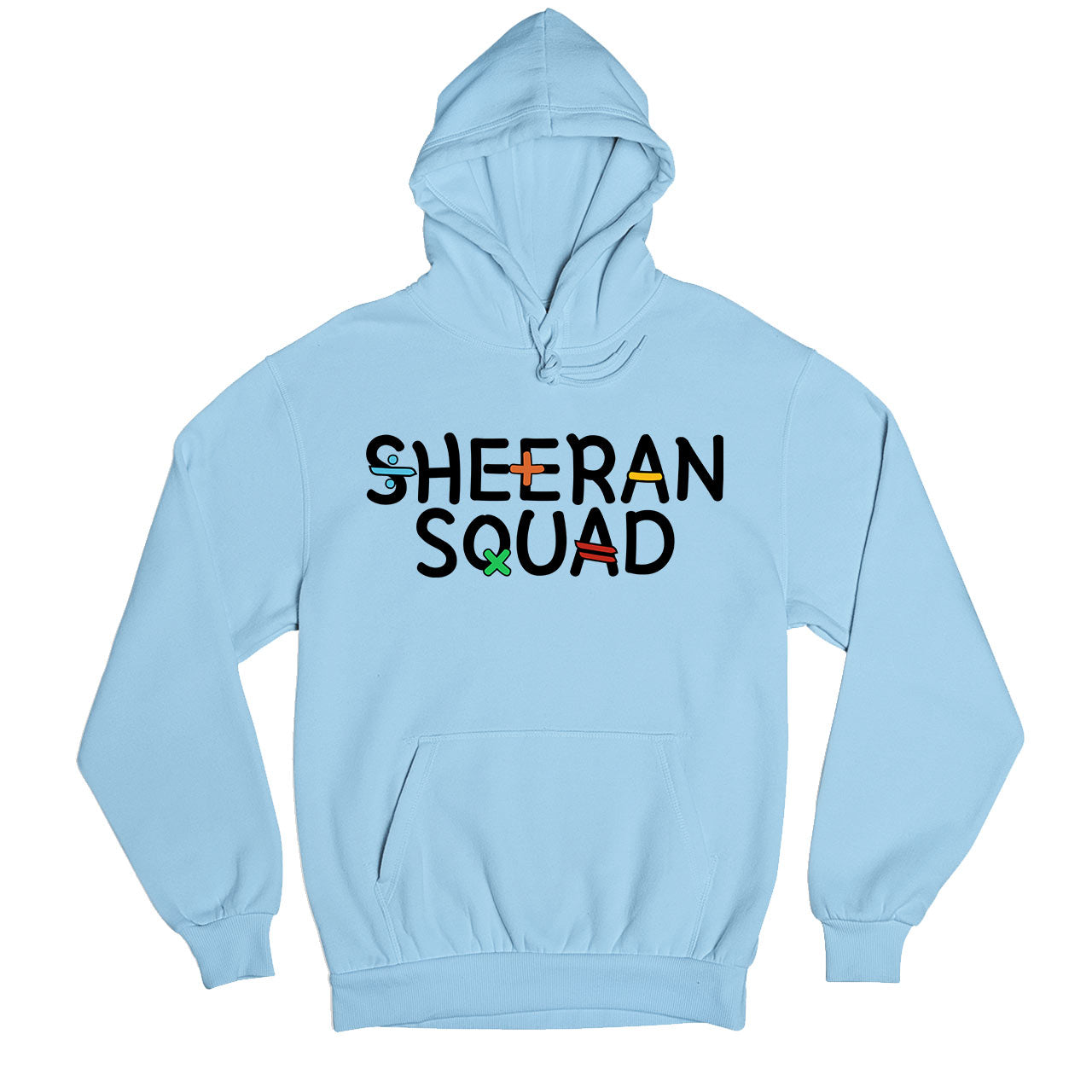 ed sheeran sheeran squad hoodie hooded sweatshirt winterwear music band buy online united states usa the banyan tee tbt men women girls boys unisex baby blue