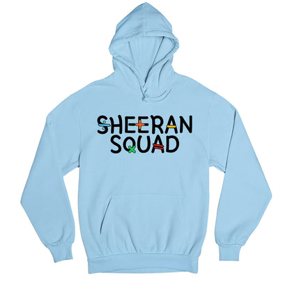 ed sheeran sheeran squad hoodie hooded sweatshirt winterwear music band buy online united states usa the banyan tee tbt men women girls boys unisex baby blue