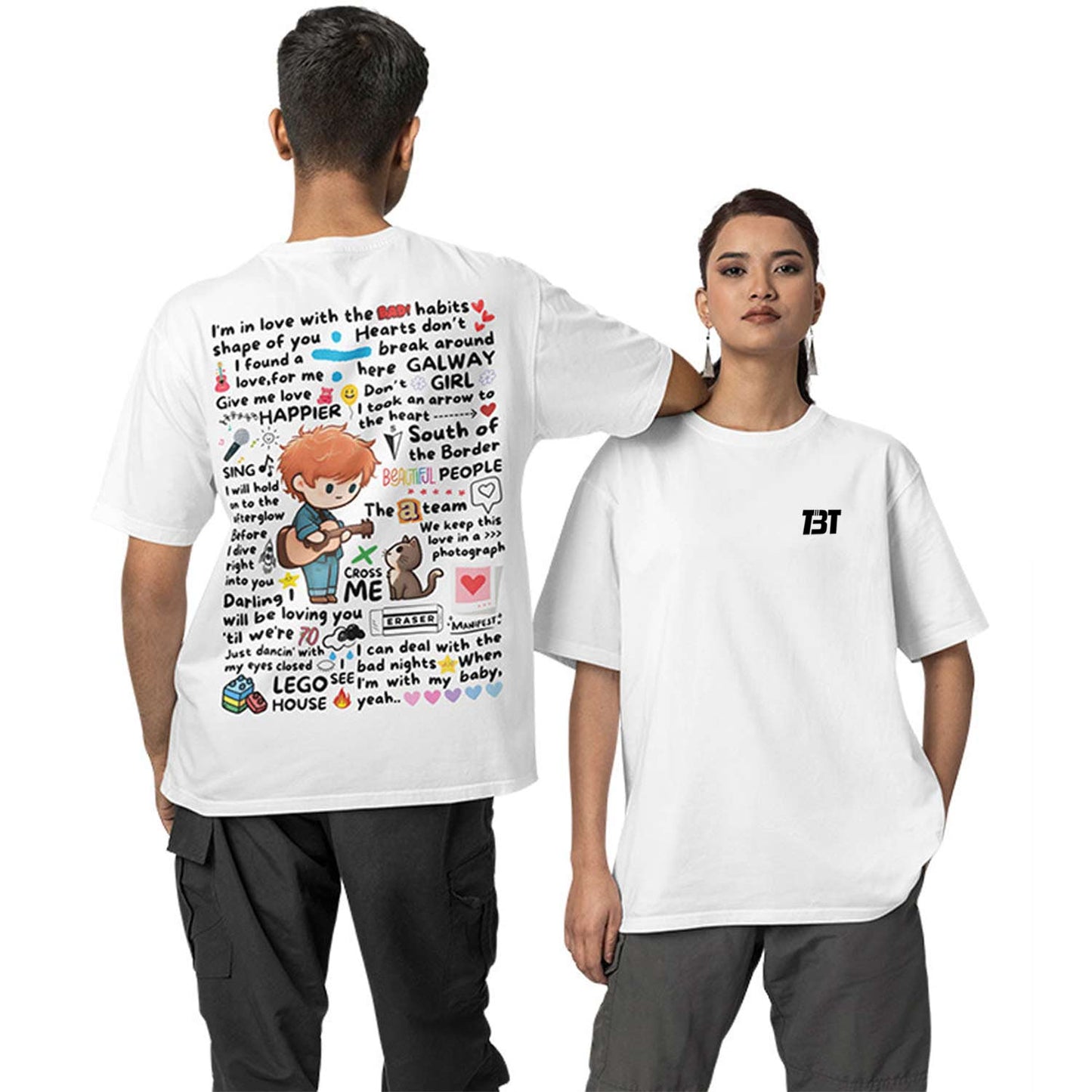 Oversized T shirt - Doodle