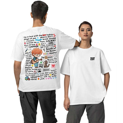 Oversized T shirt - Doodle