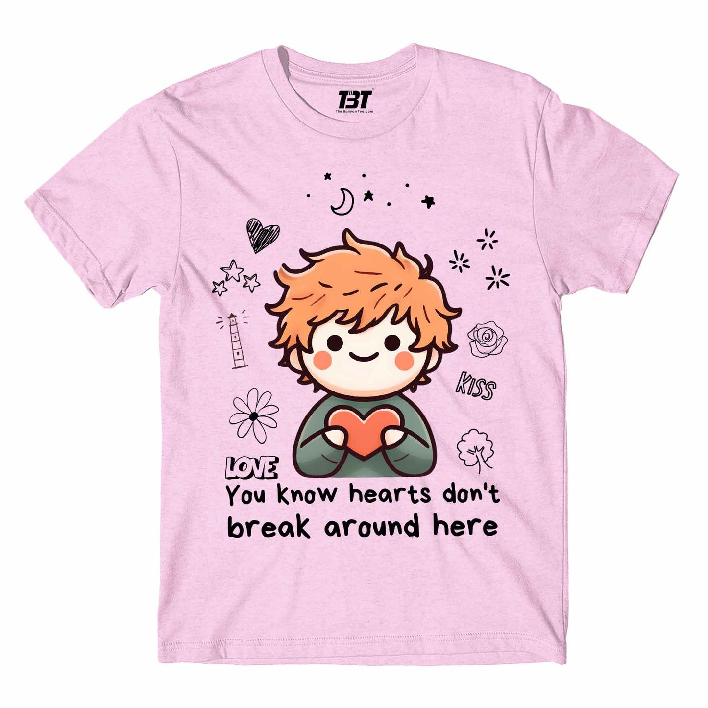 ed sheeran hearts don't break around here t-shirt music band buy online usa united states the banyan tee tbt men women girls boys unisex Lilac