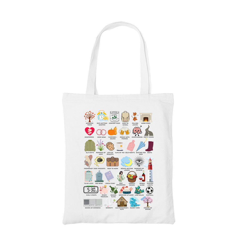 ed sheeran autumn variations tote bag cotton printed music band buy online united states usa the banyan tee tbt men women girls boys unisex