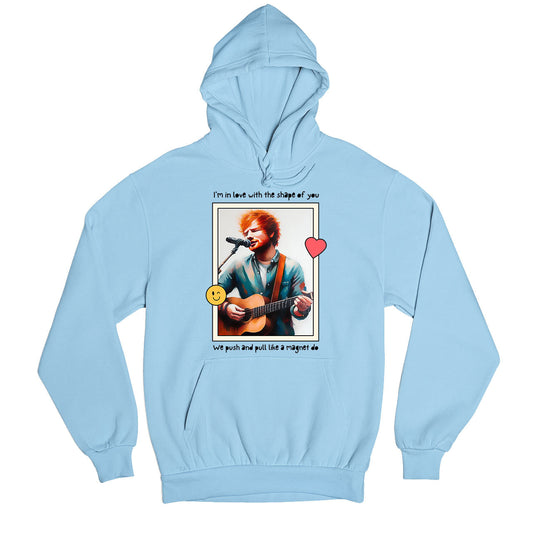 ed sheeran shape of you hoodie hooded sweatshirt winterwear music band buy online united states usa the banyan tee tbt men women girls boys unisex baby blue