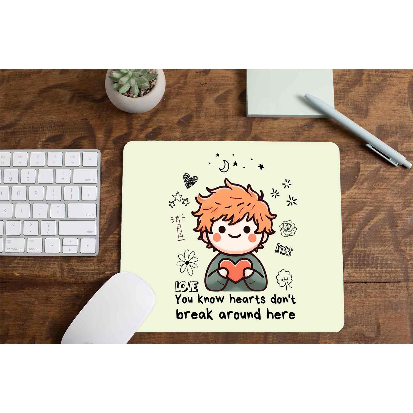 ed sheeran hearts don't break around here mousepad logitech large anime music band buy online united states of america usa the banyan tee tbt men women girls boys unisex