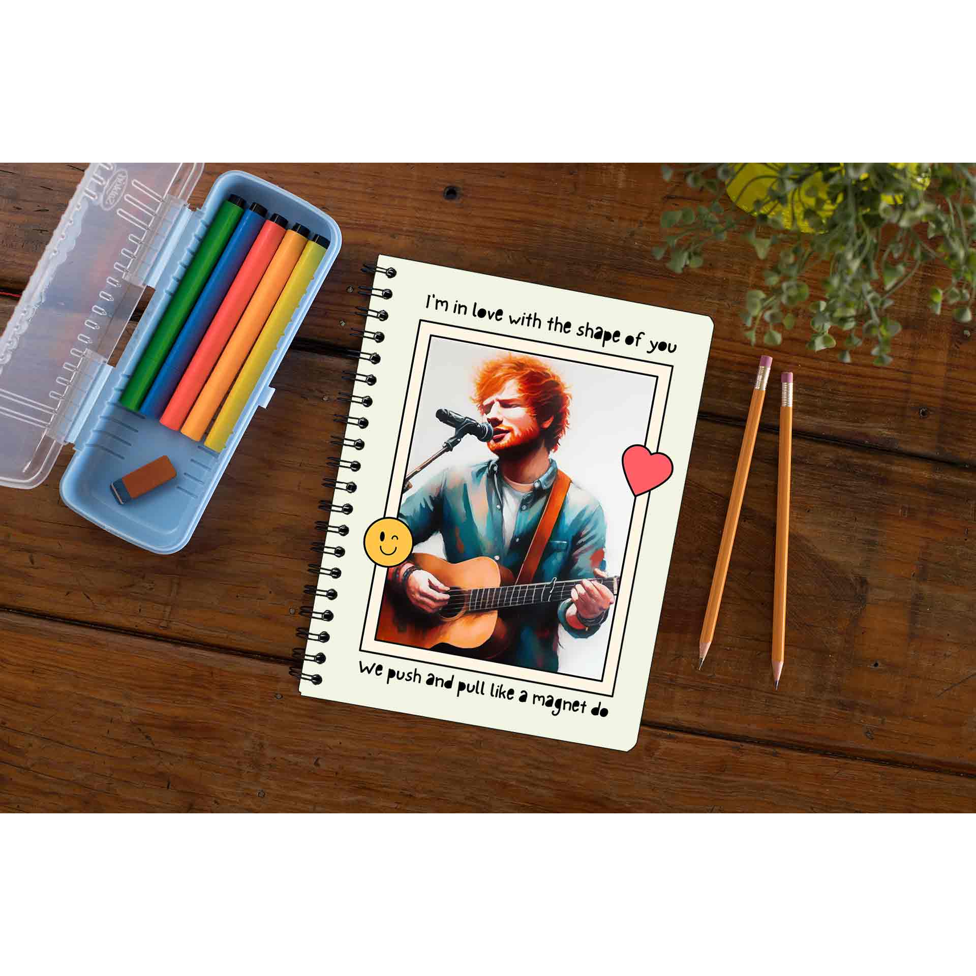 ed sheeran shape of you notebook notepad diary buy online united states of america usa the banyan tee tbt unruled