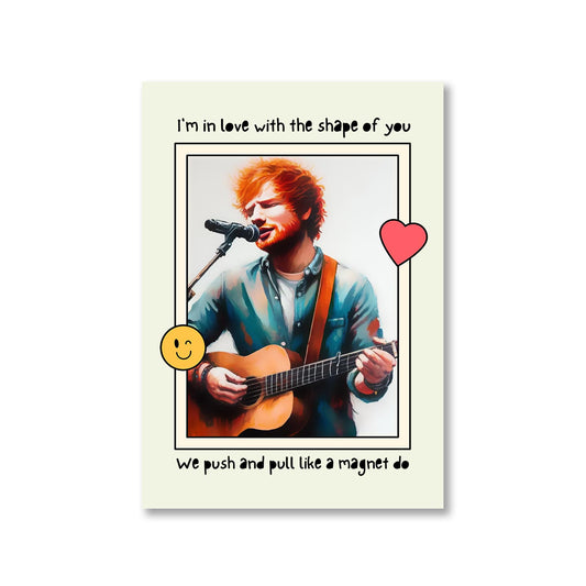 ed sheeran shape of you poster wall art buy online united states of america usa the banyan tee tbt a4