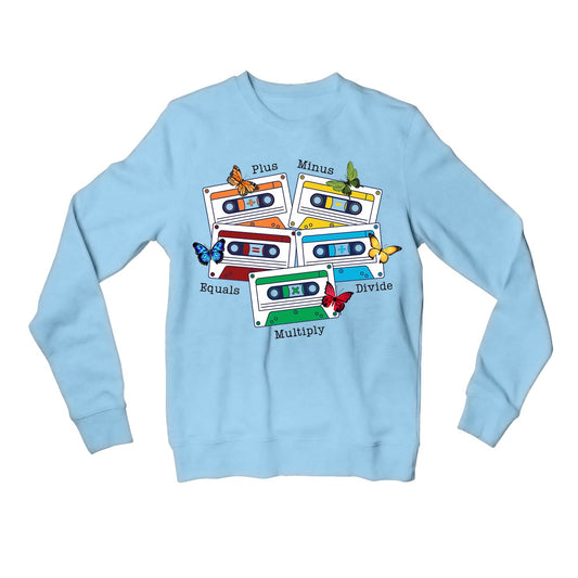 ed sheeran ed's math sweatshirt upper winterwear music band buy online united states usa the banyan tee tbt men women girls boys unisex baby blue