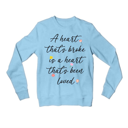 ed sheeran a heart that's broke - supermarket flowers sweatshirt upper winterwear music band buy online united states of america usa the banyan tee tbt men women girls boys unisex gray