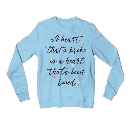 ed sheeran a heart that's broke - supermarket flowers sweatshirt upper winterwear music band buy online united states usa the banyan tee tbt men women girls boys unisex gray