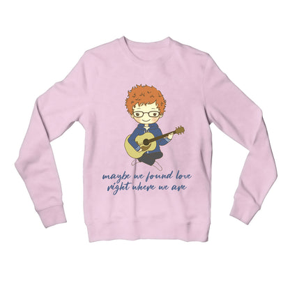 ed sheeran thinking out loud sweatshirt upper winterwear music band buy online united states of america usa the banyan tee tbt men women girls boys unisex gray